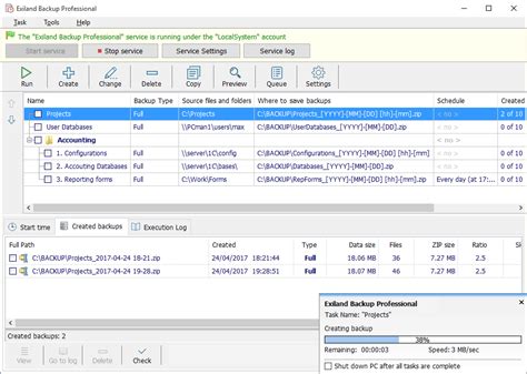 Free Exiland Backup Professional